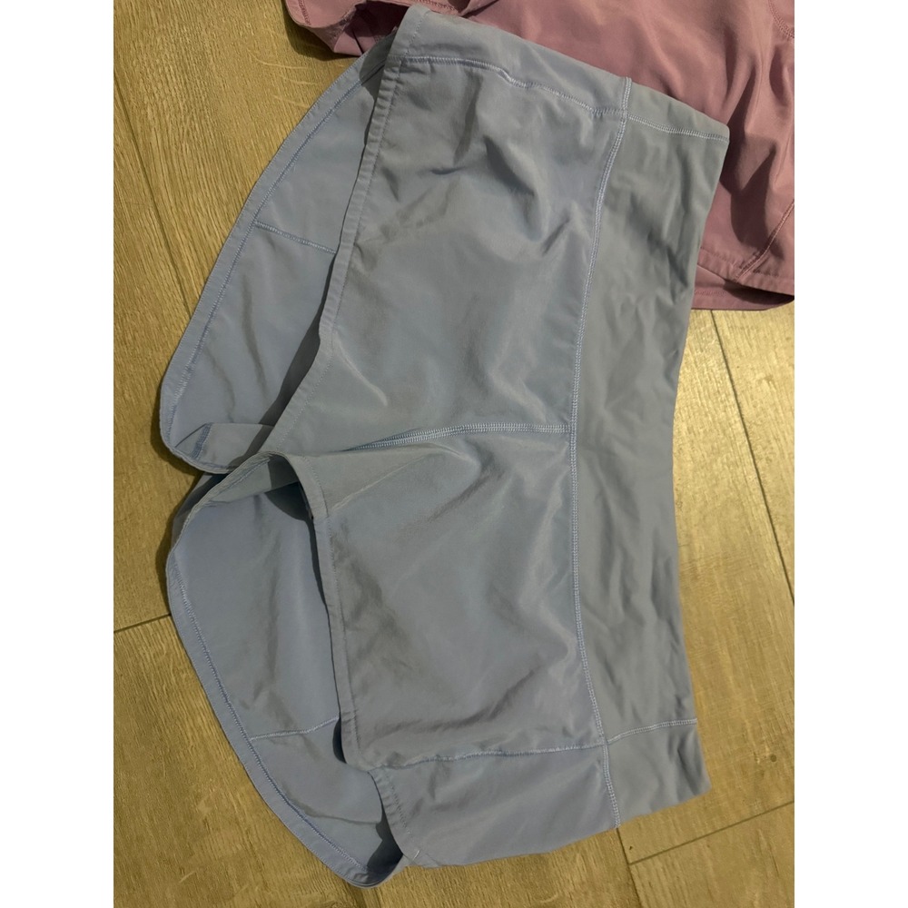 Lululemon Speed Up Low-Rise Lined Shorts 2.5 2 Pack Purple Blue Womens 10 - Picture 2 of 8